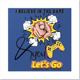 GAMER LET'S GO Posters and Art